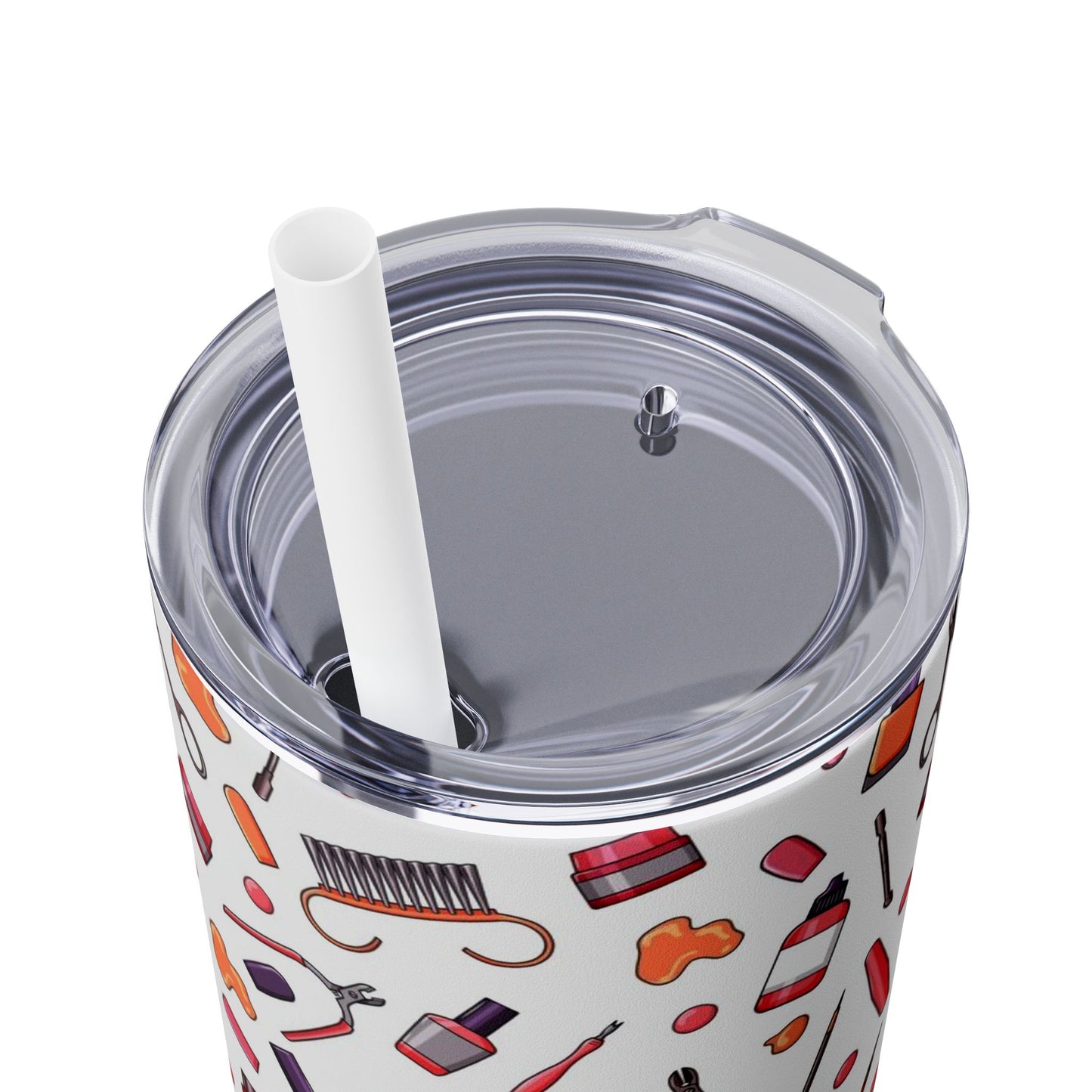 Tumbler Delgado 20oz con sorbeto, Materiales de uñas