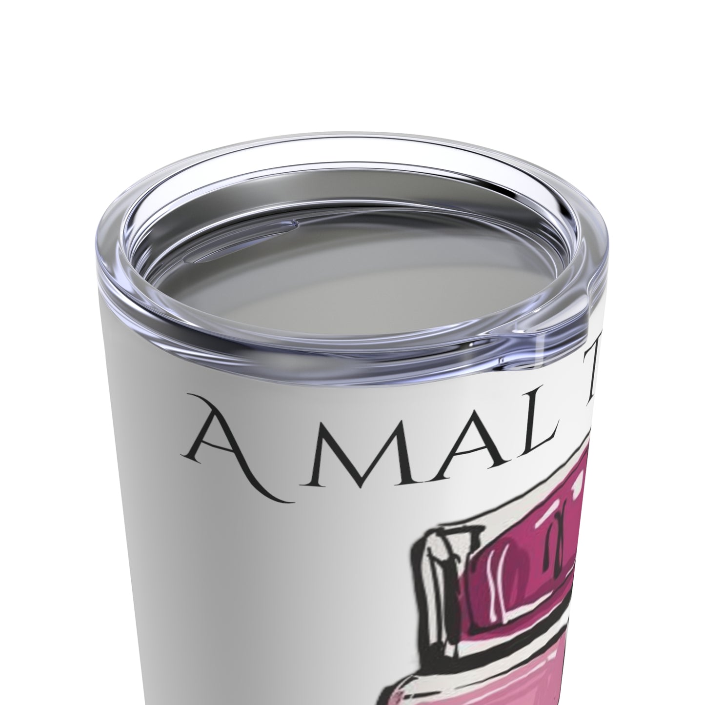 Tumbler Blanco 20oz, Mal Tiempo Uñas Nuevas