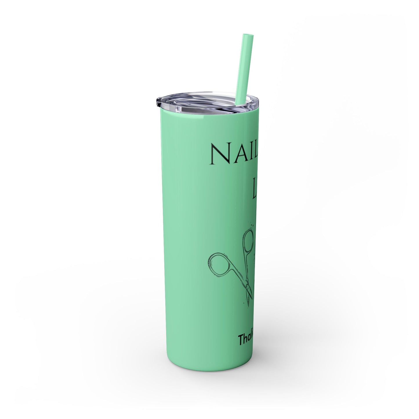 Tumbler Delgado con sobeto 20oz, Nail Tech Life