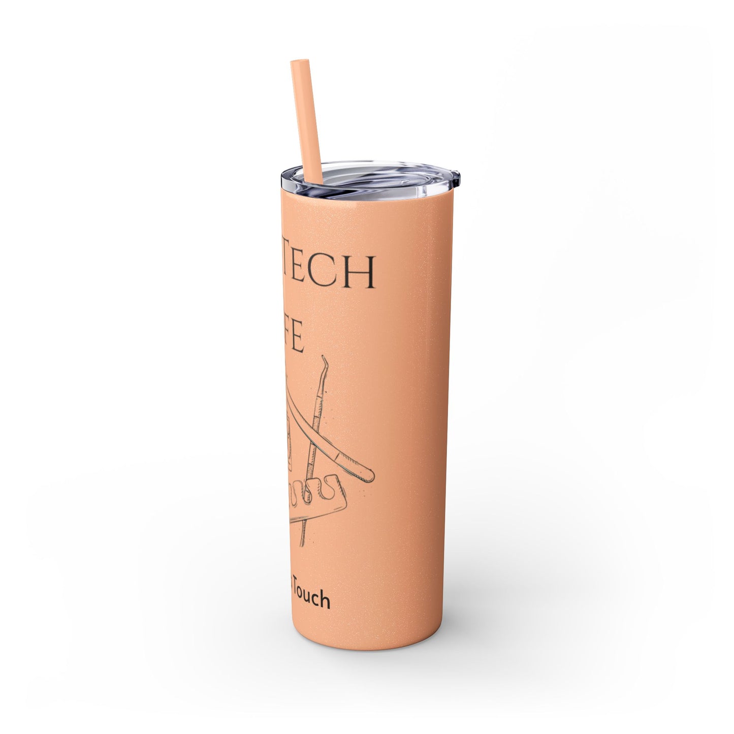 Tumbler Delgado con sobeto 20oz, Nail Tech Life