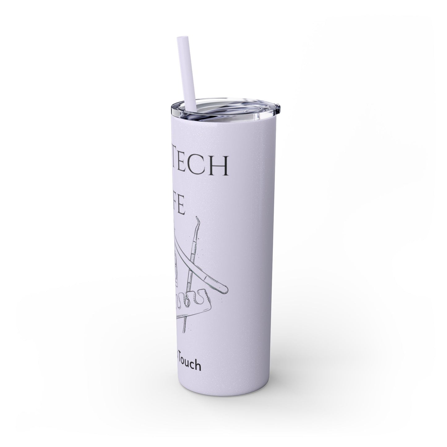 Tumbler Delgado con sobeto 20oz, Nail Tech Life