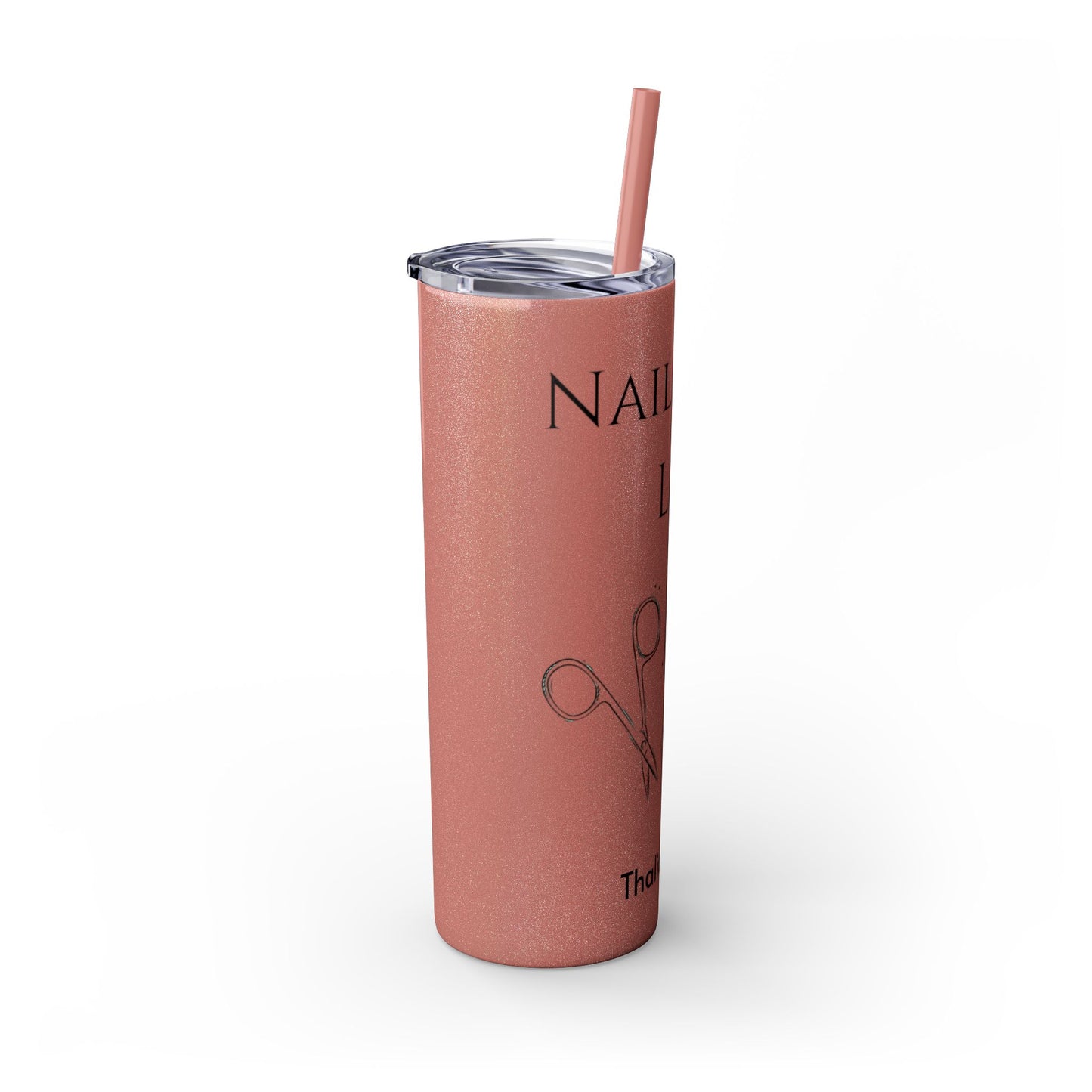 Tumbler Delgado con sobeto 20oz, Nail Tech Life