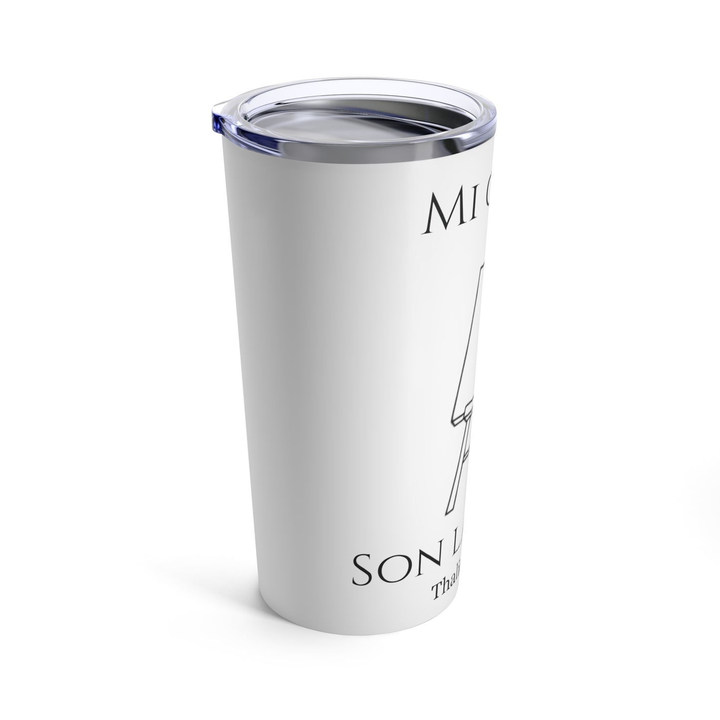 Tumbler Blanco 20oz, Mi Canvas son las uñas