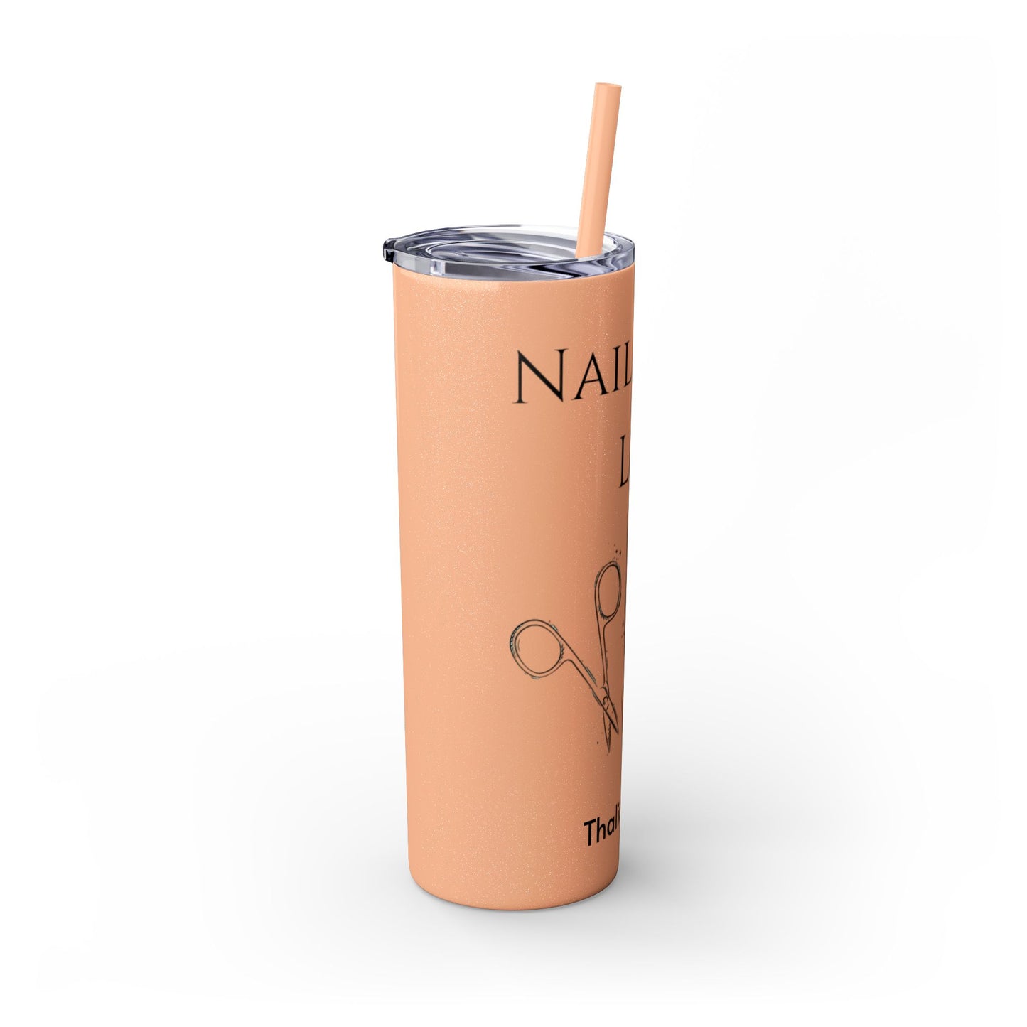 Tumbler Delgado con sobeto 20oz, Nail Tech Life
