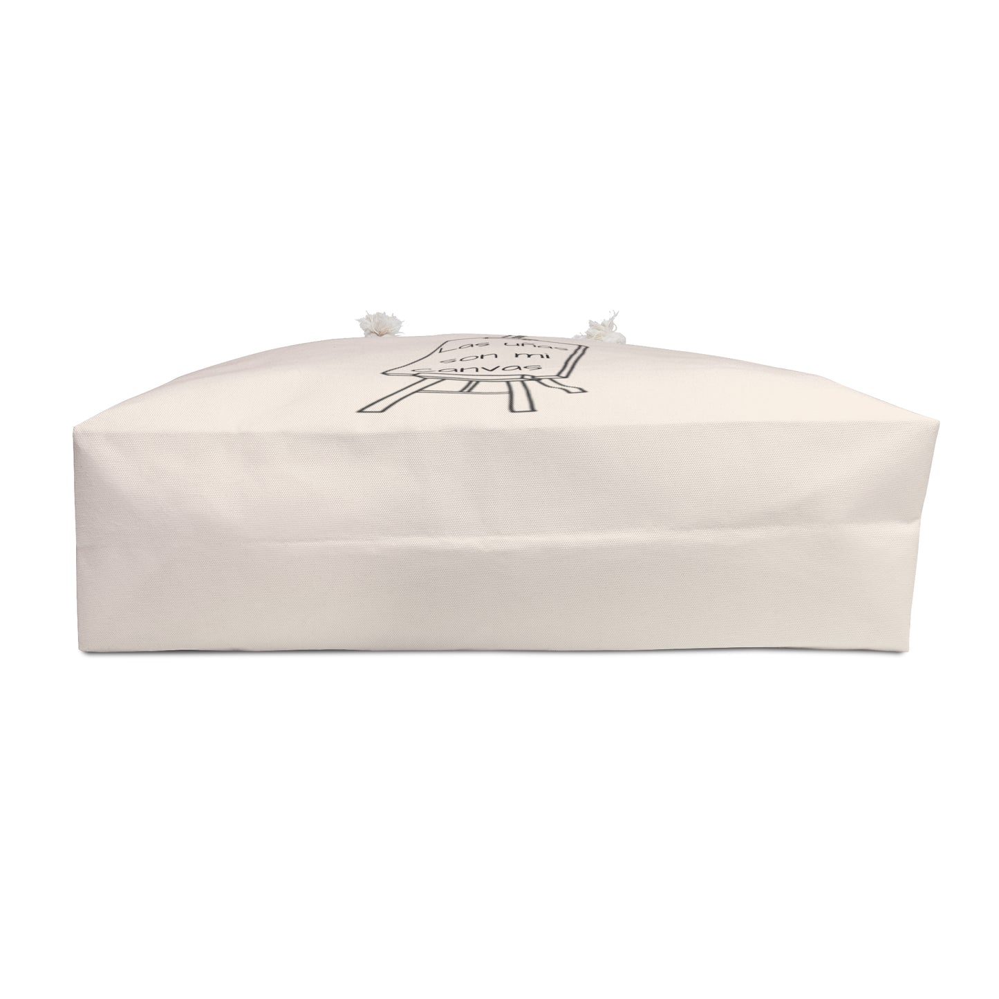 Tote Bag Grande, Color crema, Las uñas son mi canvas