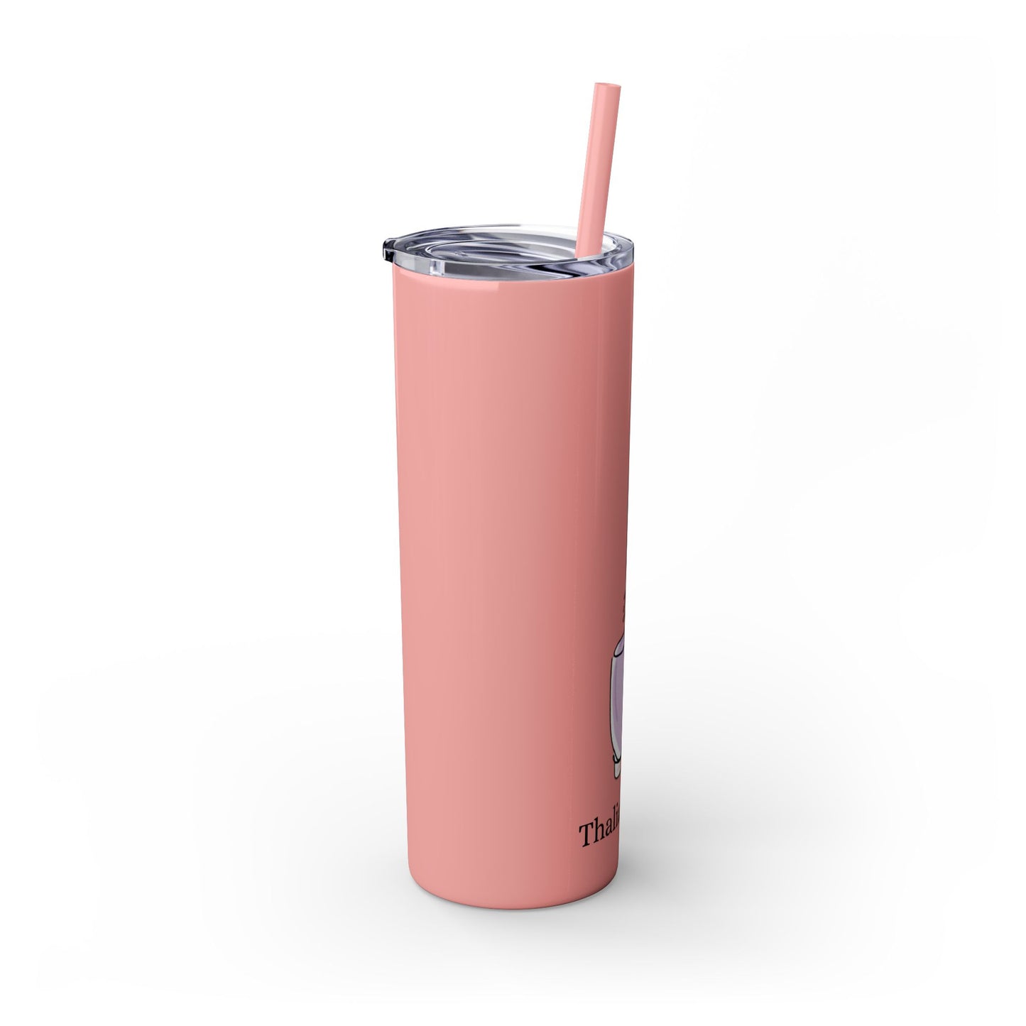 Tumbler delgado 20oz con sorbeto, Botella con esmalte violeta