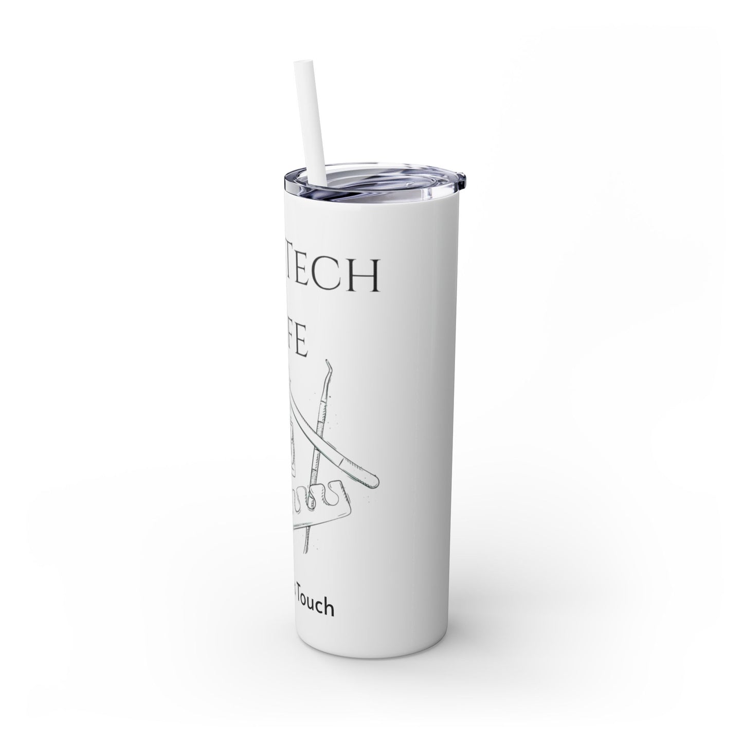 Tumbler Delgado con sobeto 20oz, Nail Tech Life