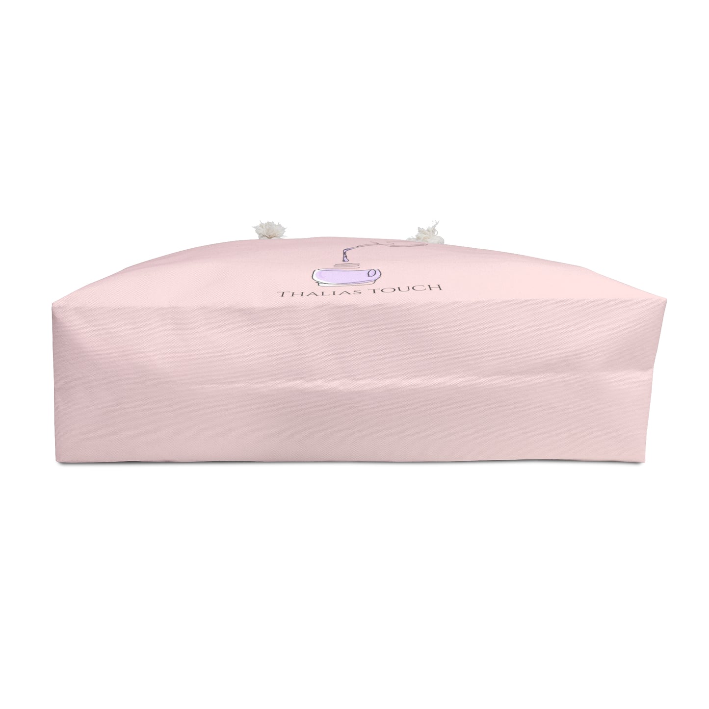 Tote Bag Grande, Rosa, Botella de esmalte derramada violeta