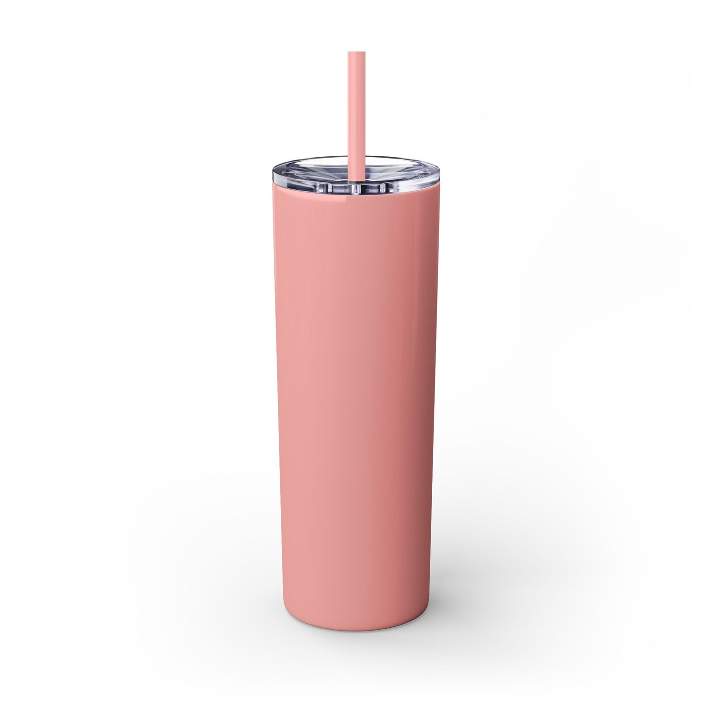 Tumbler delgado 20oz con sorbeto, Botella con esmalte violeta