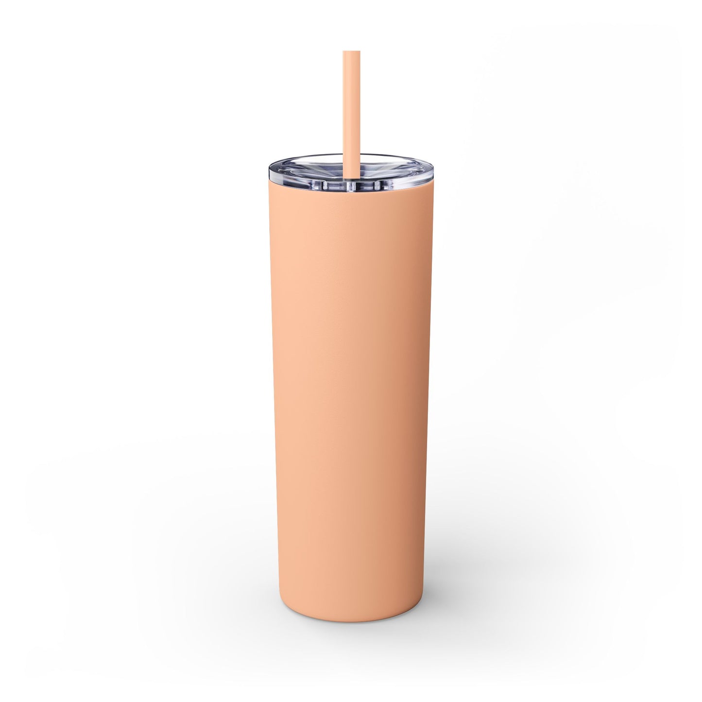 Tumbler delgado 20oz con sorbeto, Botella con esmalte violeta