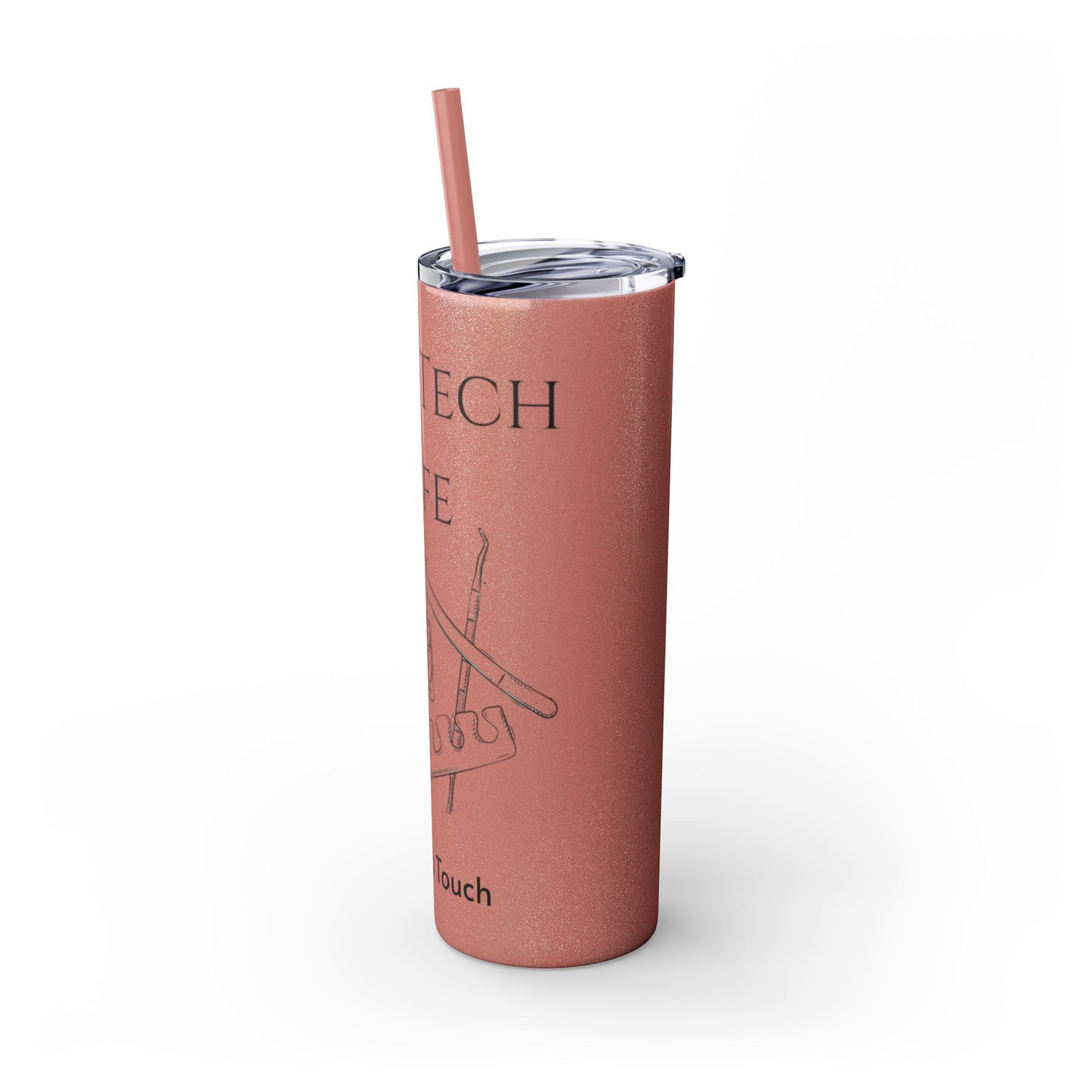 Tumbler Delgado con sobeto 20oz, Nail Tech Life