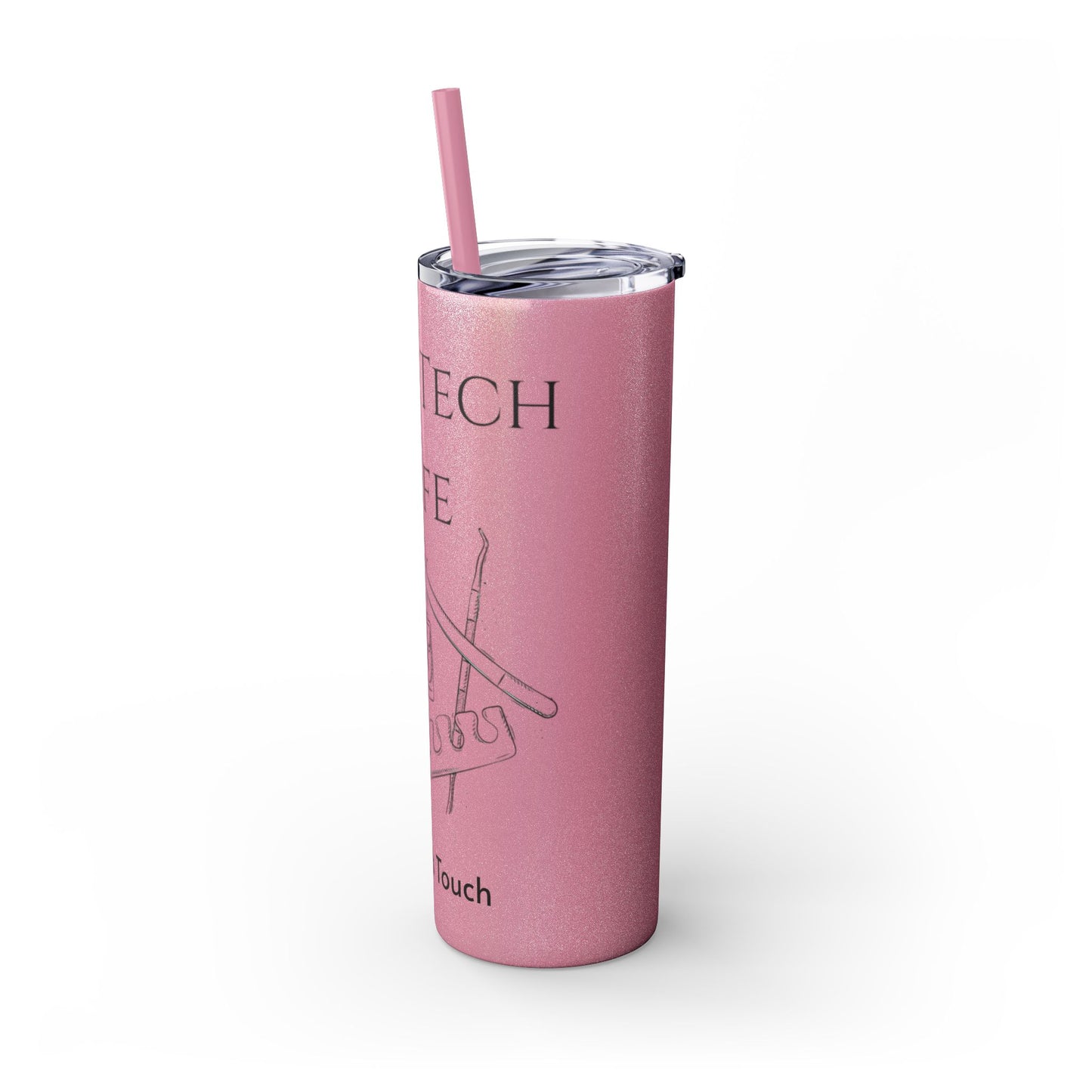 Tumbler Delgado con sobeto 20oz, Nail Tech Life