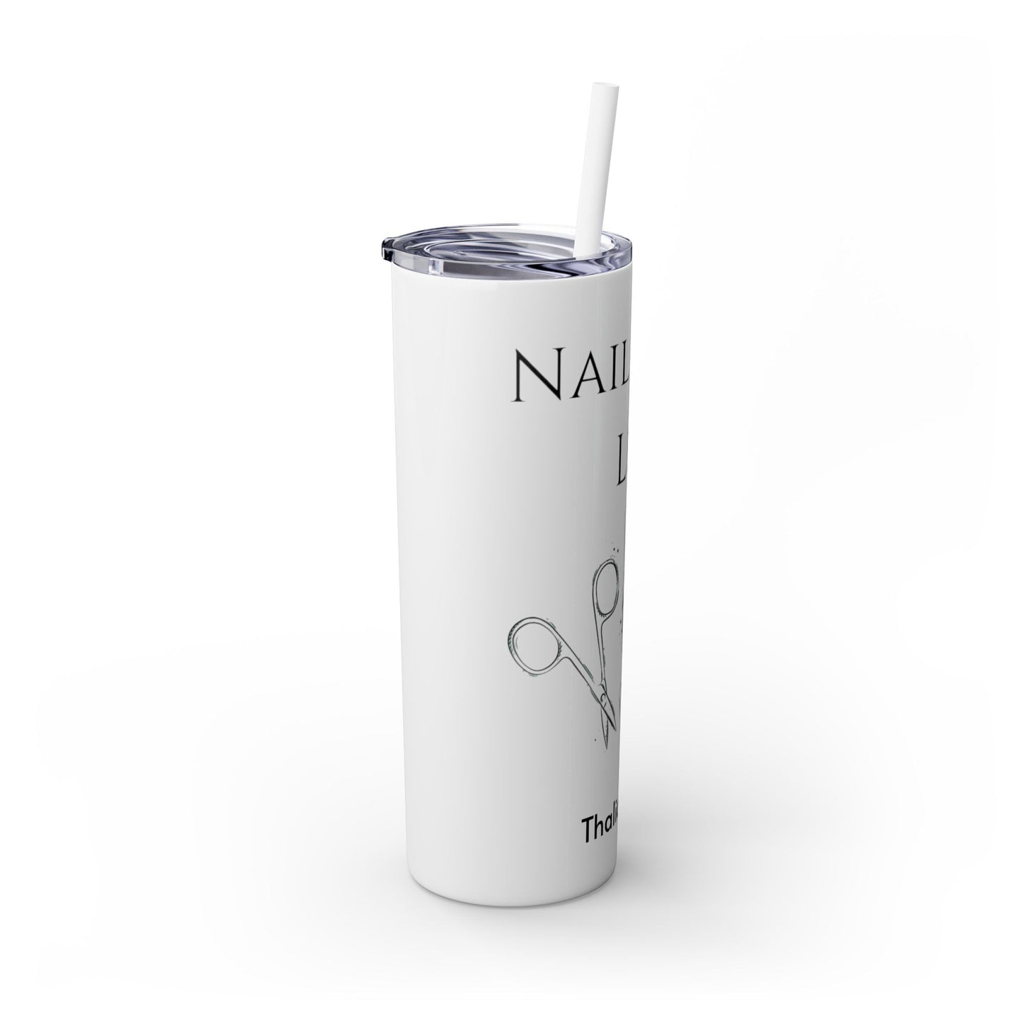 Tumbler Delgado con sobeto 20oz, Nail Tech Life