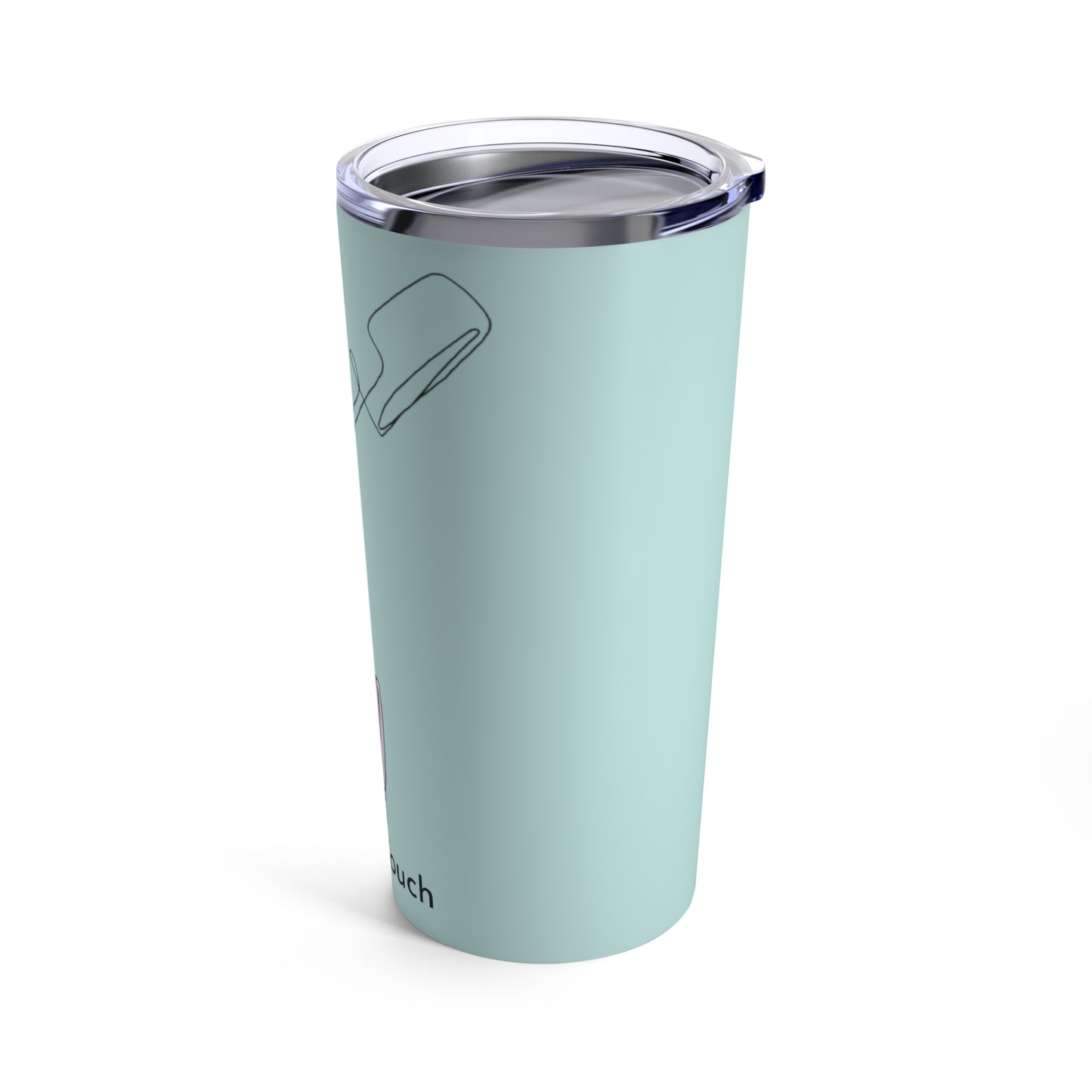 Tumbler, Color Menta 20oz, Botella de esmalte violeta
