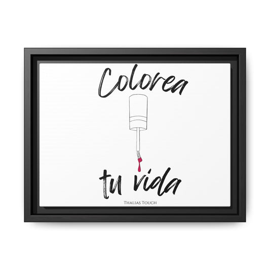 Colorea tu vida, Canvas matte enmarcado